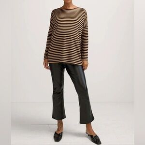 Hatch Black Faux Leather Pants